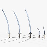 Oriental Blades Pack - Shamshir Kilij Talwar Jambiya Khanjar PBR