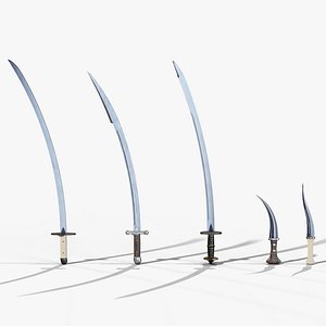 Oriental Blades Pack - Shamshir Kilij Talwar Jambiya Khanjar PBR
