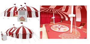 Circus interior and exterior model 3D model