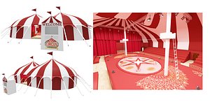 Circus interior and exterior model 3D model