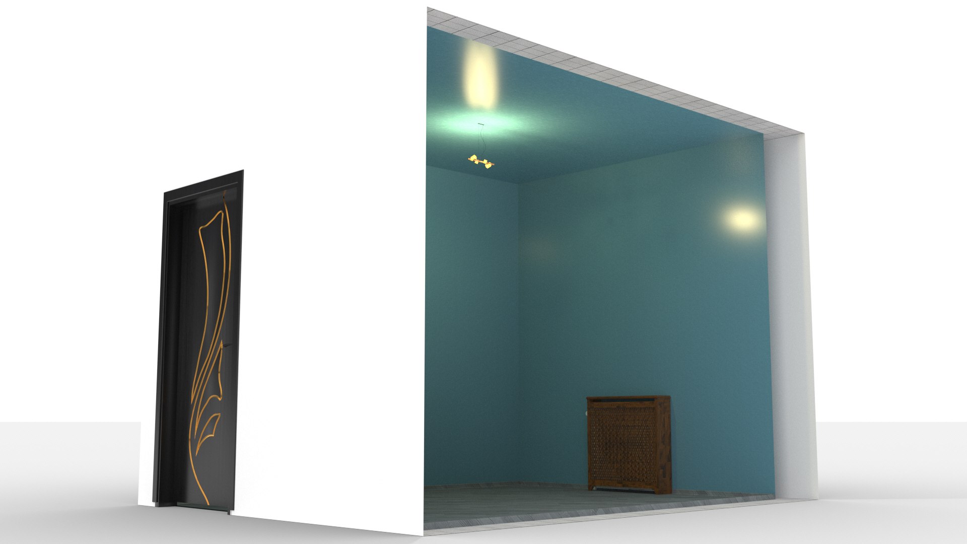 3D Bedroom Type 3 Interior Design without furnitures model - TurboSquid ...