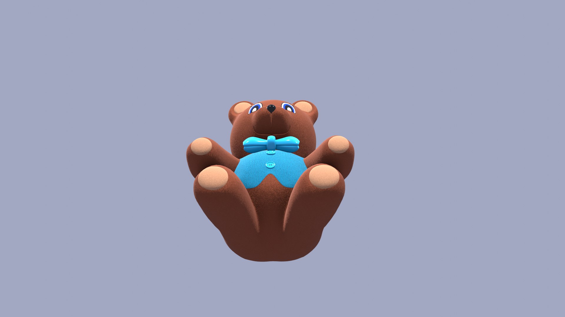 Teddy Bear Toy Brown Stuffed 3d Model Turbosquid 2088351