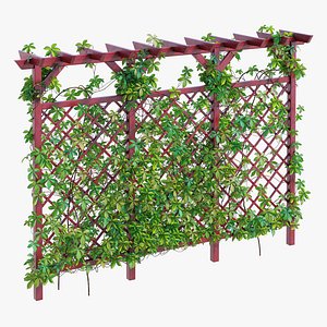 3D Garden Lattice Fence