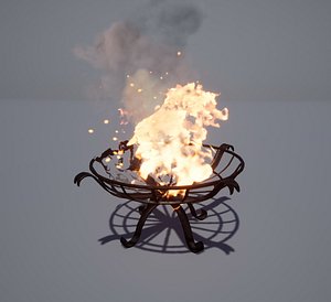 medieval brazier 3D model