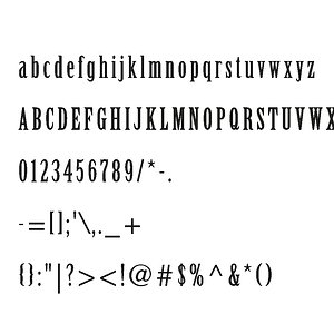 Birch Std font CG CAD data