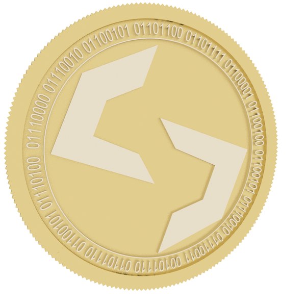 3D model torque gold coin