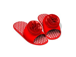 3D Rose Slippers
