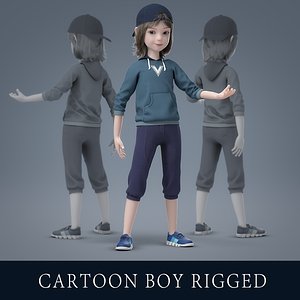Cartoon Boy Rigged
