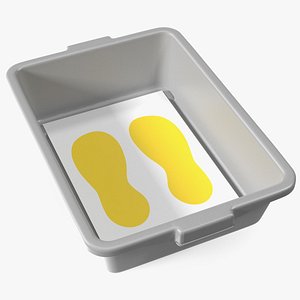 Boots Shapes Airport Security Tray 3D