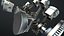 Motor V8 trabajando animado