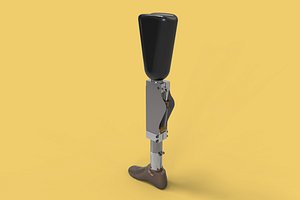 ARTIFICIAL PNEUMATIC PROSTHETIC LEG 3D model
