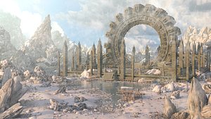 Winter Ancient StarGate Environment model