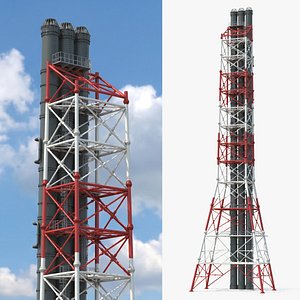 Industrial Flare Stack Tower