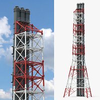 Industrial Flare Stack Tower