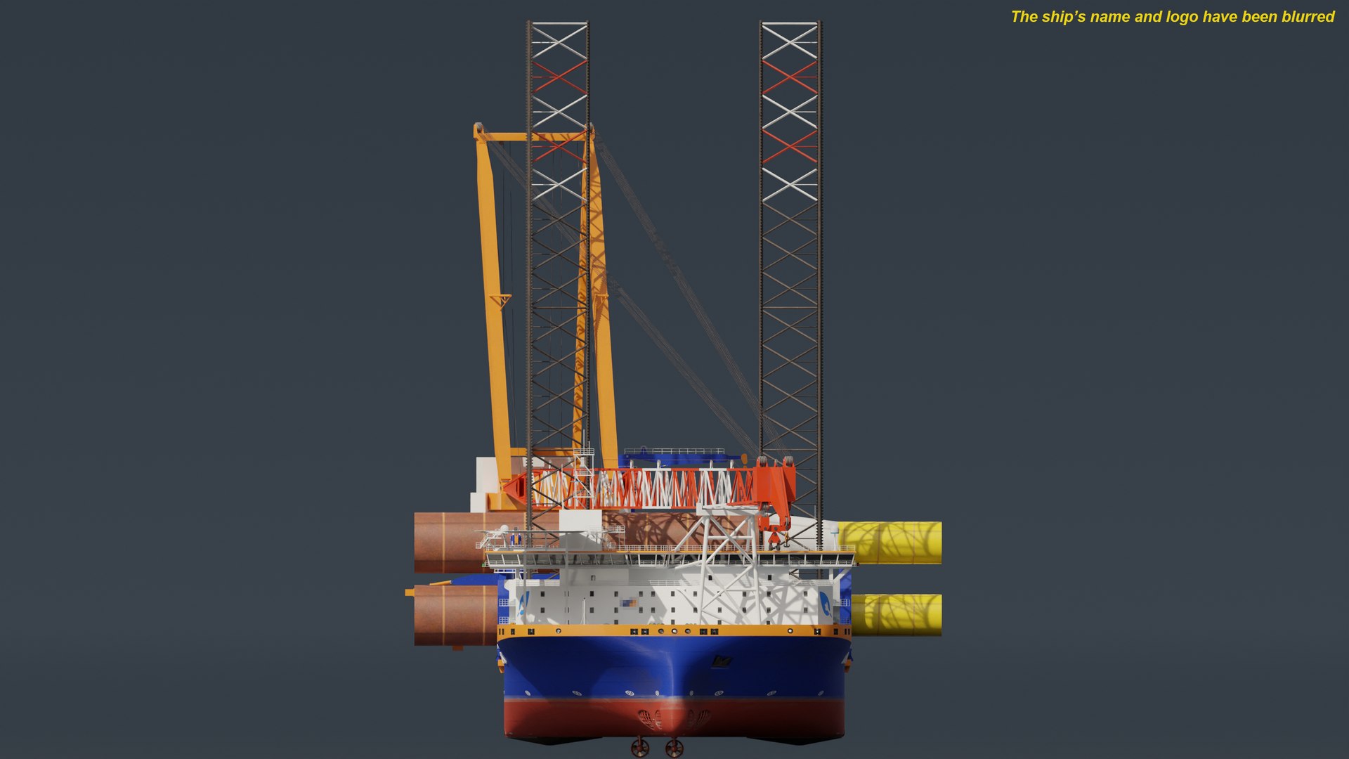 3D Offshore Installation Vessel - TurboSquid 2320697