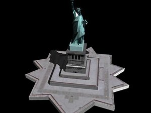 3D statue liberty