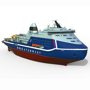 3D Icebreaker Lider Project 10510 model