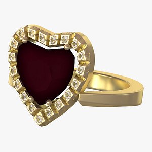 3d gold ring v2 model