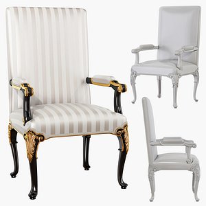Classic armchair 02 3D model