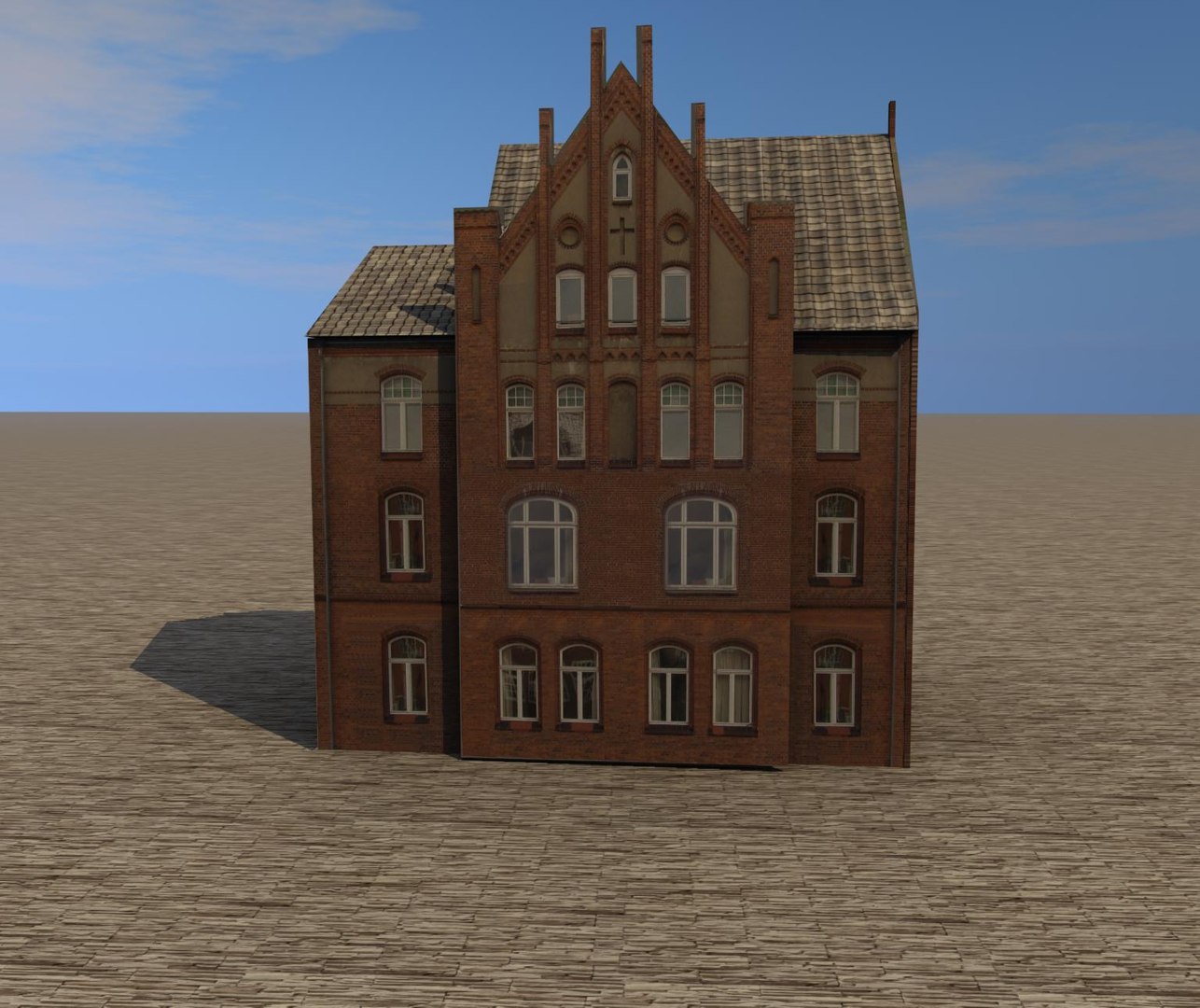 3d Ancient Building Model