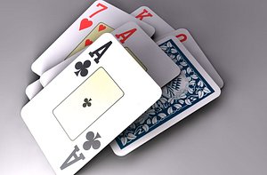 cards deck 3d model