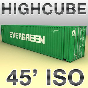 ISO shipping container 45 feet highcube