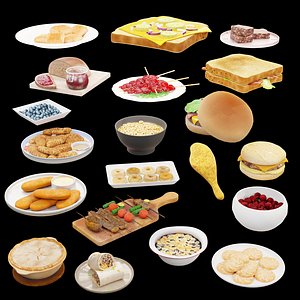 Food 3D Model Pack 3D