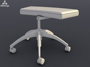 3d conference chair open ottoman