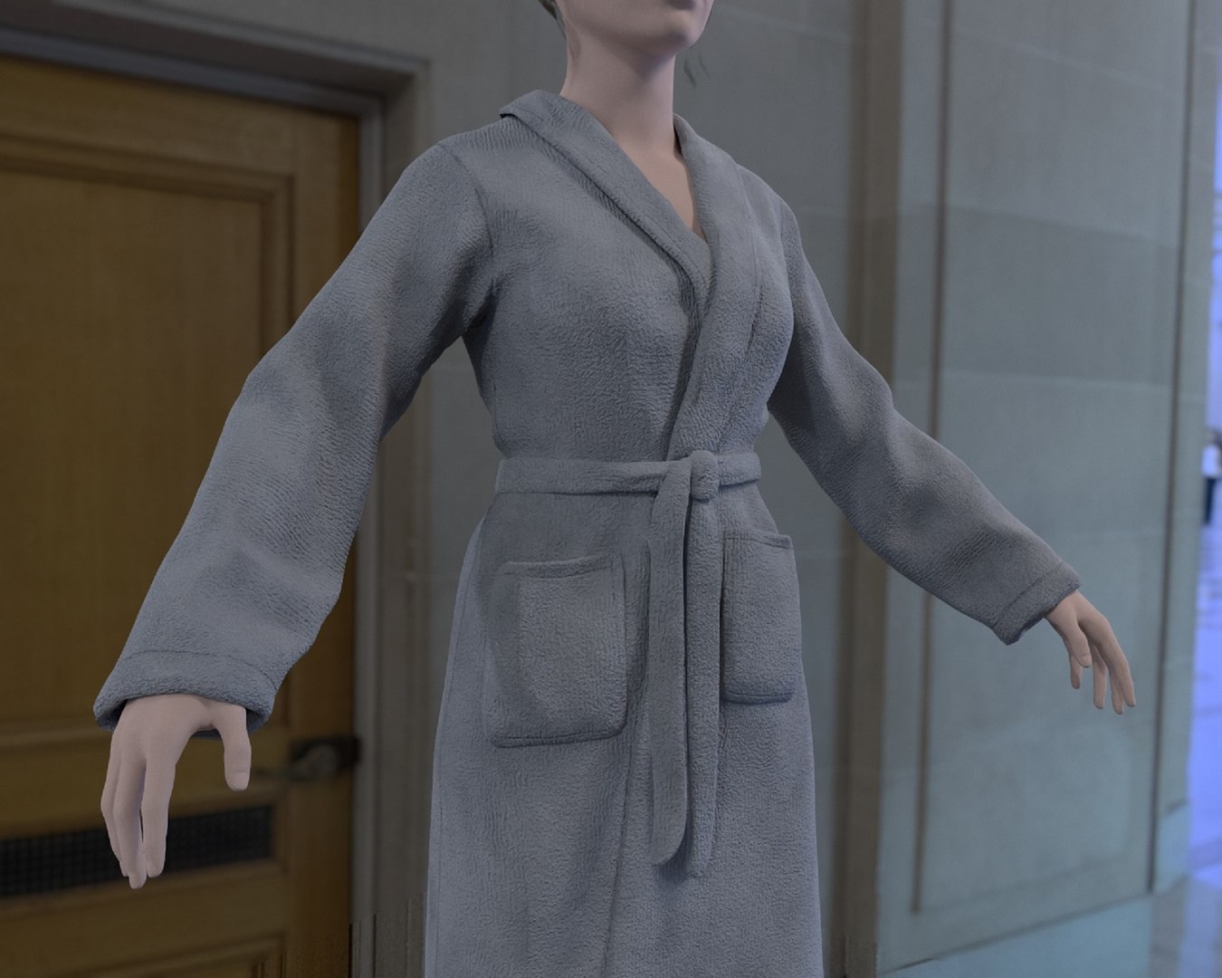 3D Bathrobe Model - TurboSquid 2325570