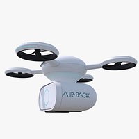 Delivery Dron Quadrocopter Concept
