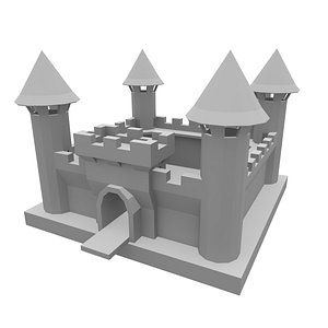 3D Medieval castle model