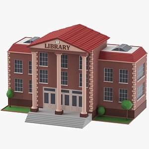 3D Low Poly Cartoon Library
