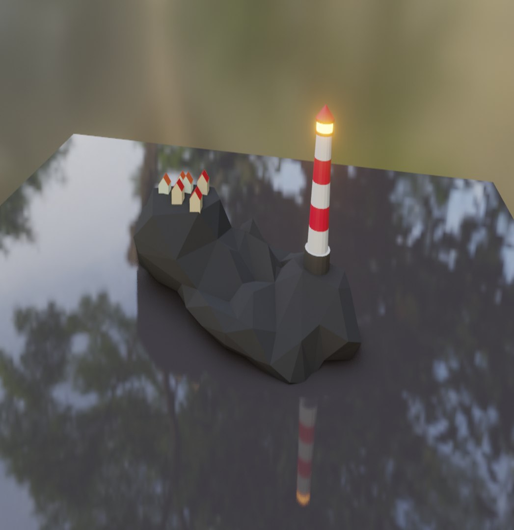 Low Poly LightHouse 3D - TurboSquid 2021159
