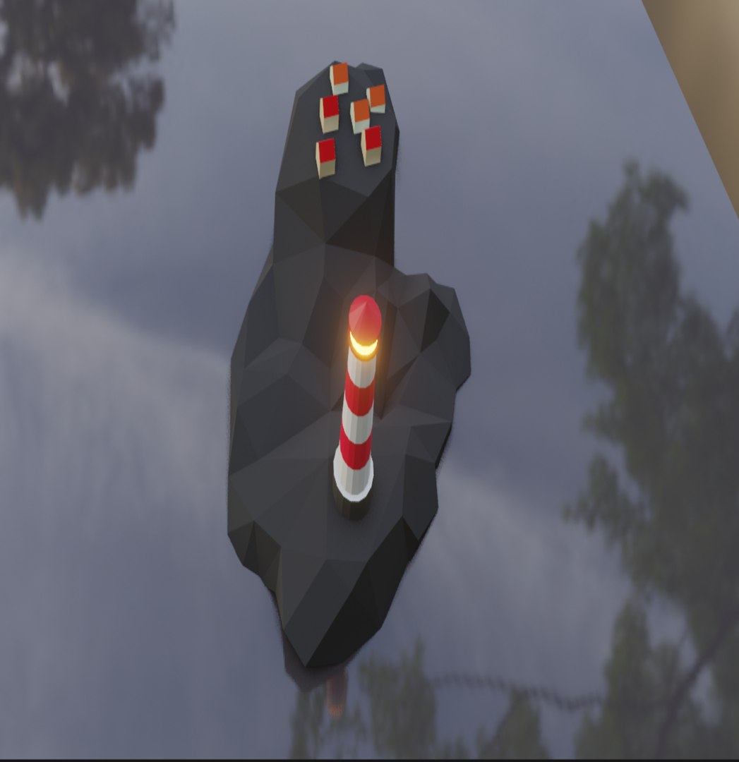 Low Poly LightHouse 3D - TurboSquid 2021159