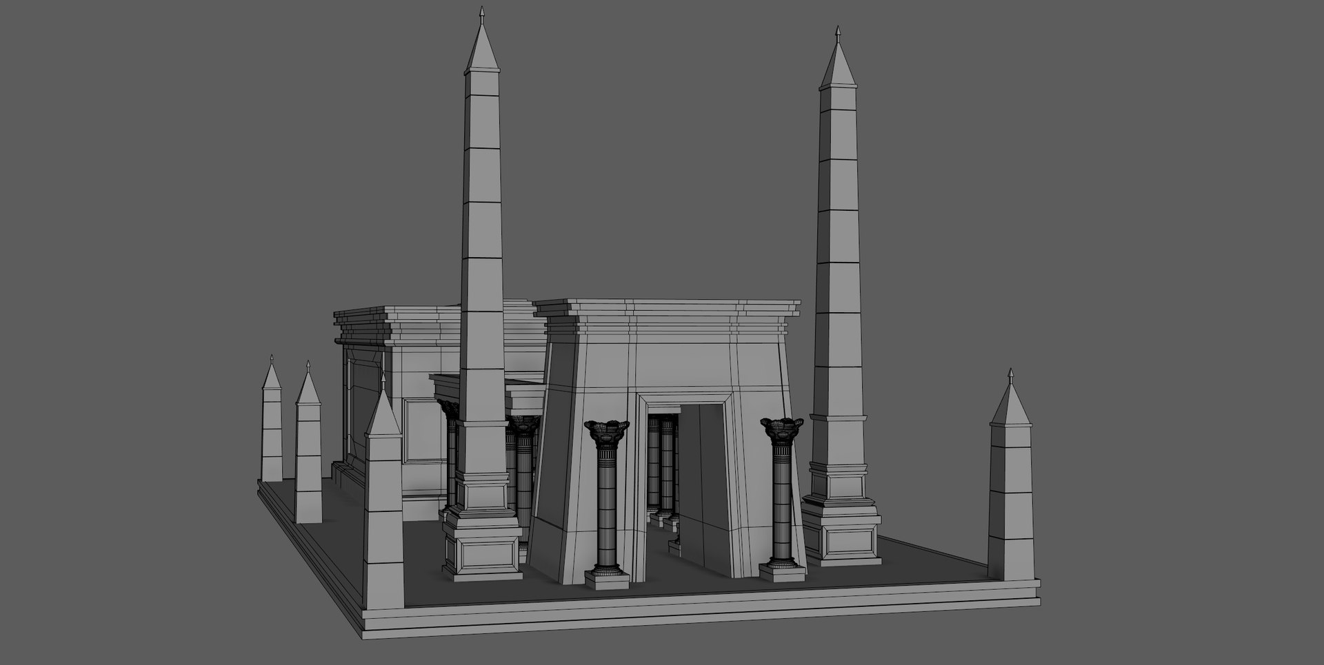Ancient Egyptian Temple 3D Model - TurboSquid 2253746