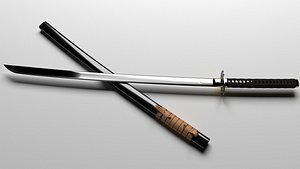japanese katana 3D model