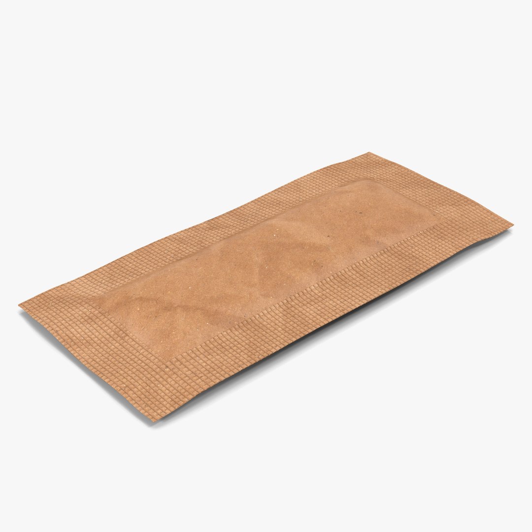 Sugar Packet 3D Model 3D model preview