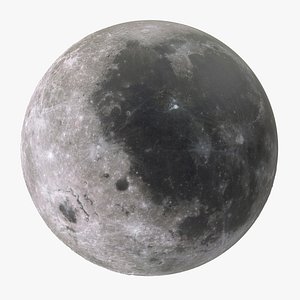 3d model moon resolutions