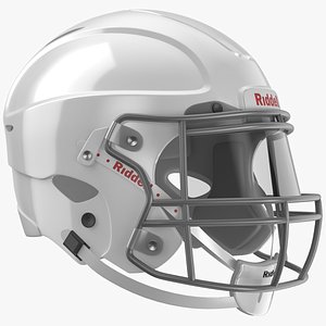3D American Football Helmet 02