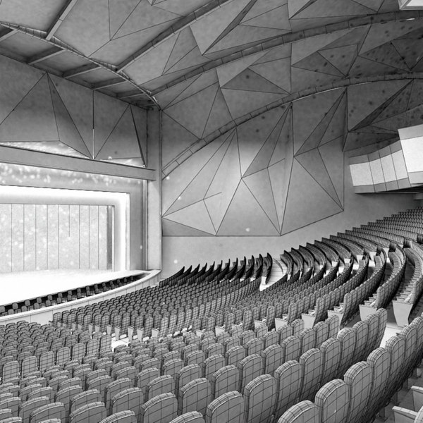 auditorium theater 3d model