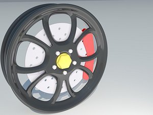 3d model wheel rim