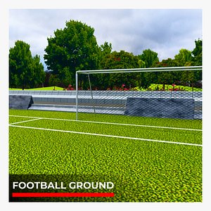 Football ground 3D