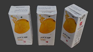 3D Mango Juice Carton 3D Scan model