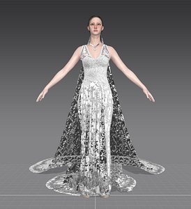 Dress Modern Look Veil detail wedding bride dress