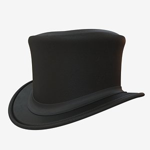 3D Top Hat Leather PBR