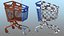 Shopping Baskets and Trolley Collection 5 3D model