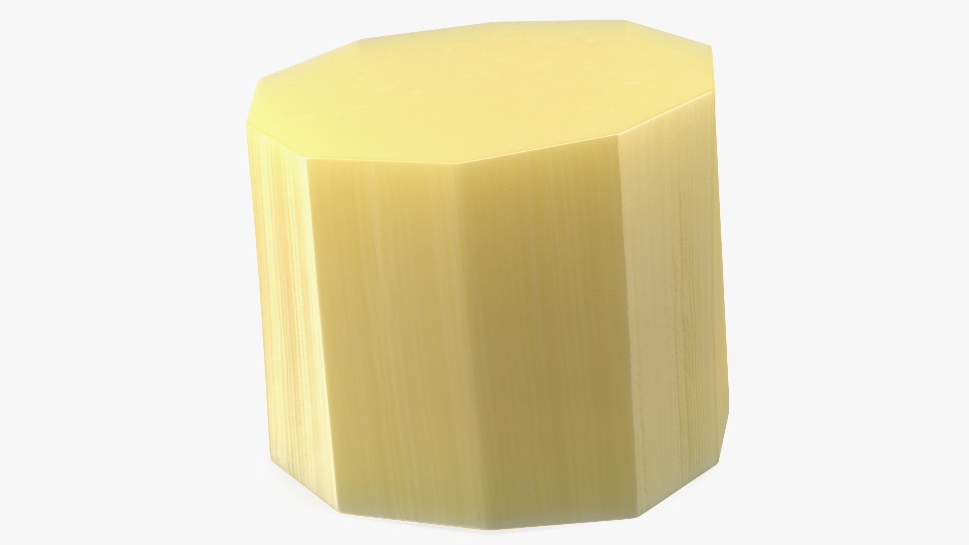Fresh Peeled Sugarcane Piece 3D model preview