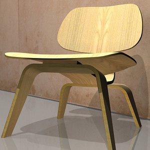eames ply chair 3d model