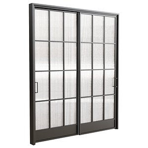 3D model Glass door