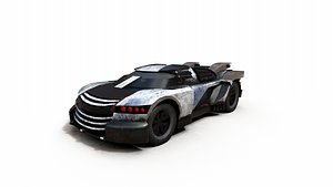 Low poly Agera Apocalyptic Car with 4K PBR Texture 3D model